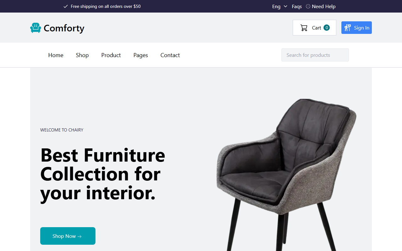 Comforty — Furniture Store preview
